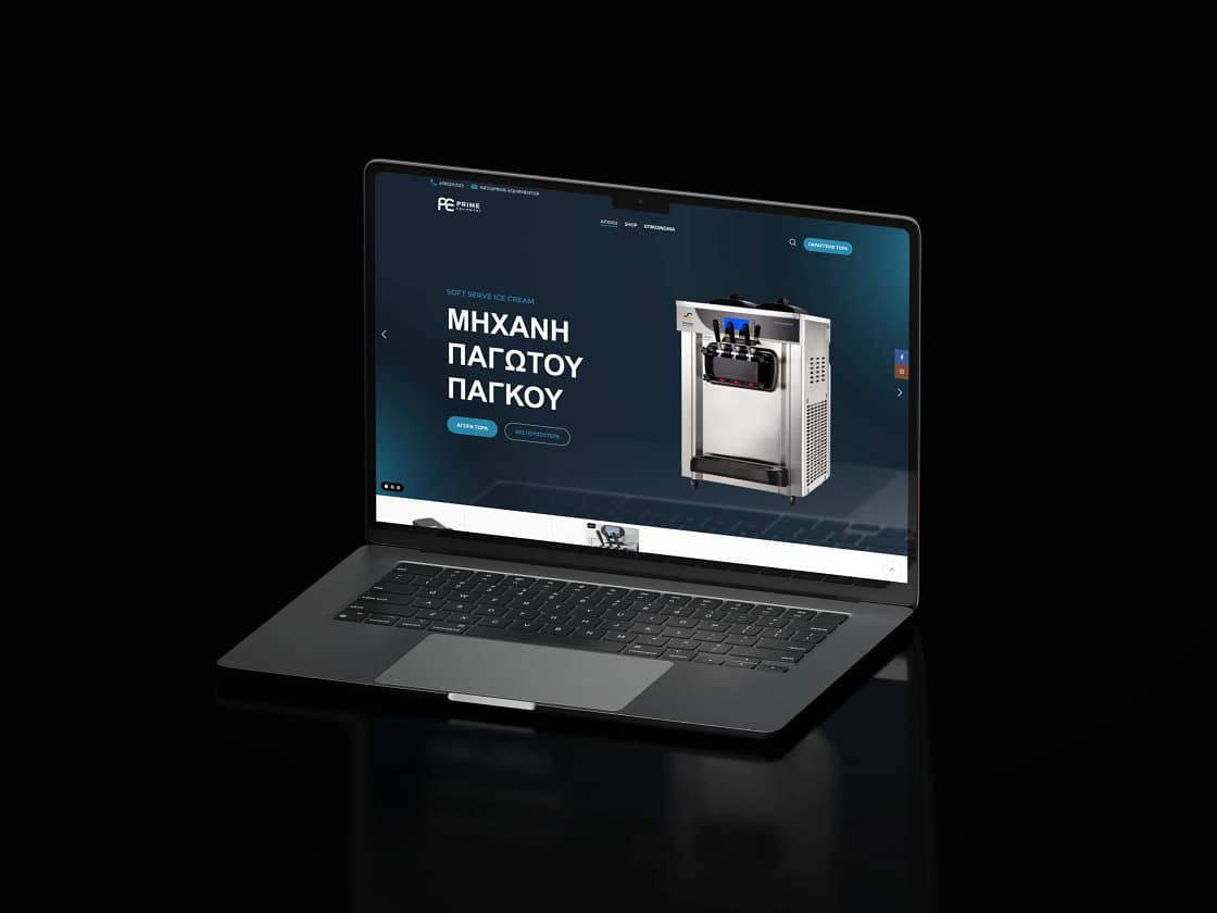 Prime Equipment Website Development