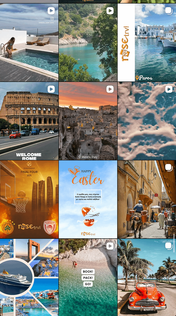 Rose Travel Social Media Management