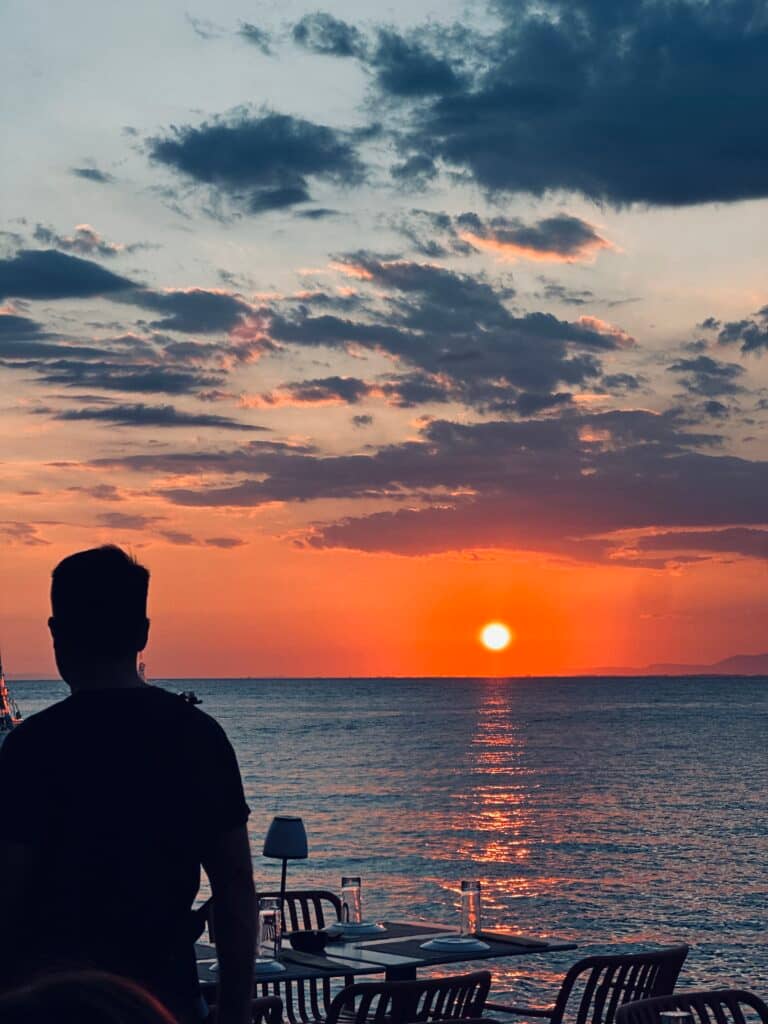 Sunset marina Patras