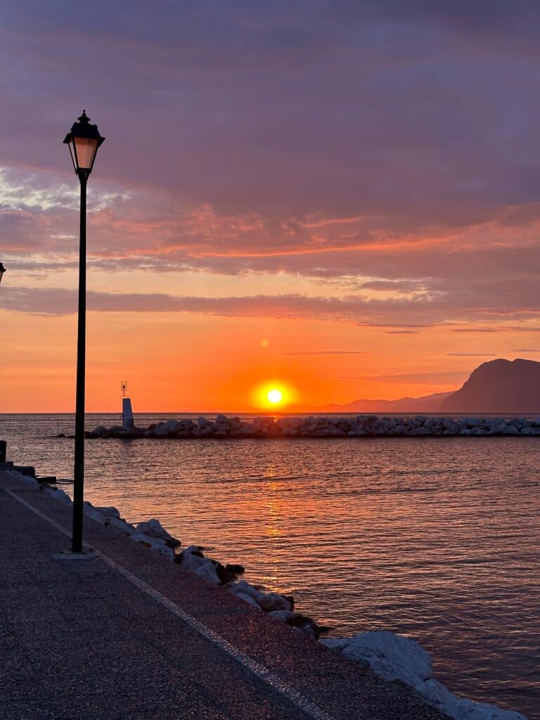 Sunset marina Patras